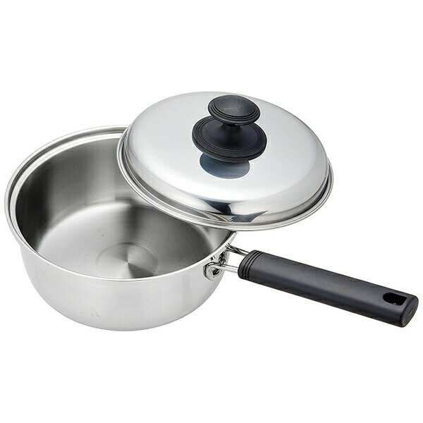 POONGSAN L CORP社製 銅 ステンレス 片手鍋 小型 オンリーワン・ステージ ステンレス製ガラス蓋付片手鍋 パール