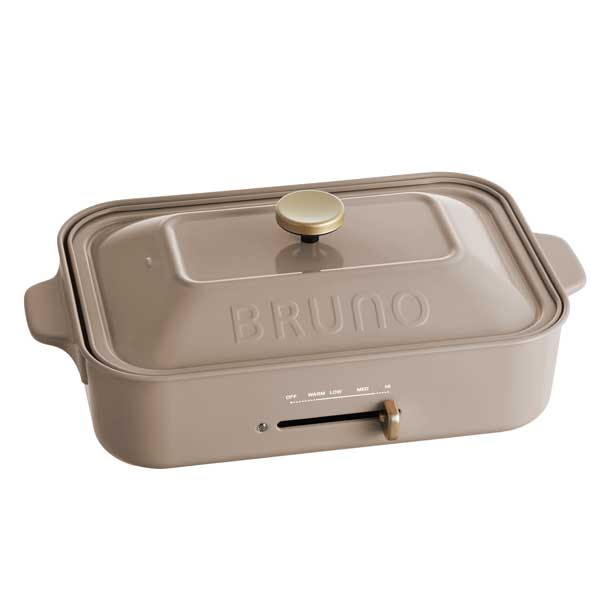 【楽天市場】BRUNO BRUNO コンパクトホットプレートグレージュ BOE021-GRG | 価格比較 - 商品価格ナビ