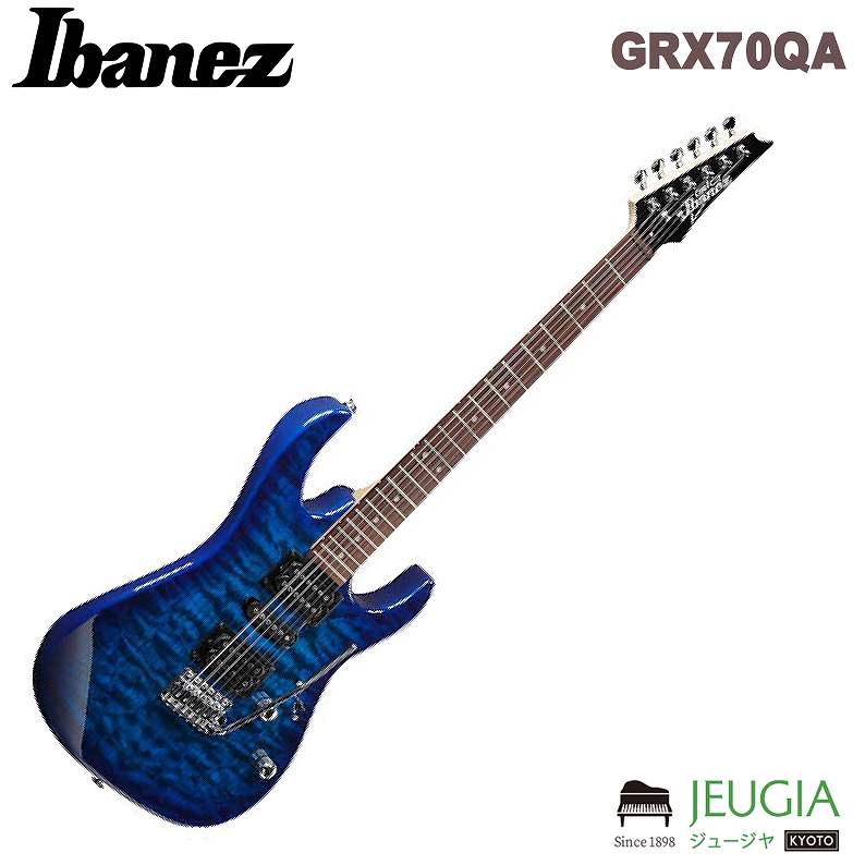 楽天市場】星野楽器 Ibanez GIO Ibanez GRX70QA-TBB Transparent Blue Burst | 価格比較 -  商品価格ナビ