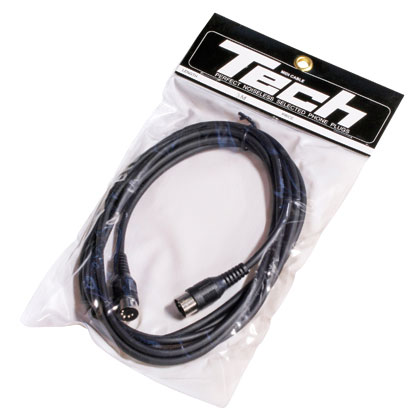 Tech TM-500 BLK MIDIケーブル 5m ブラック