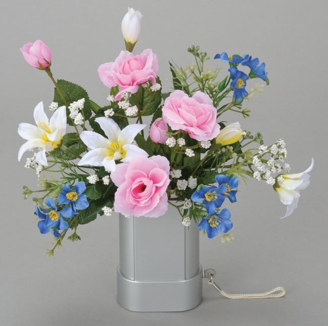 104円 輝い 造花 ミレニアムアート ファブリックフラワーＳサイズ ライトピンク 8個 AFC14S-24 花材 は行 その他 造花花材