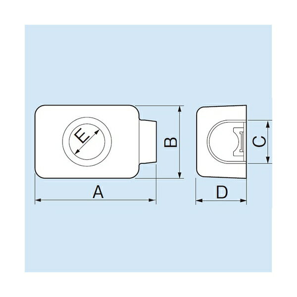 因幡電機産業 給水栓用エルボカバーJEC アイボリー 販売入数：50本