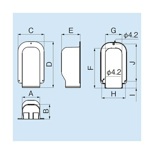INABA 因幡電機産業 因幡電工 ウォールコーナー後付用 LDWA-90-I
