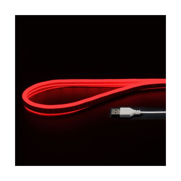 日本トラストテクノロジー USBネオンチューブライト 2m レッド NEONLT2M-RD(1個)