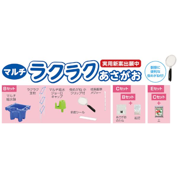 アーテック｜Artec マルチラクラクあさがお虫めがね付Eセット