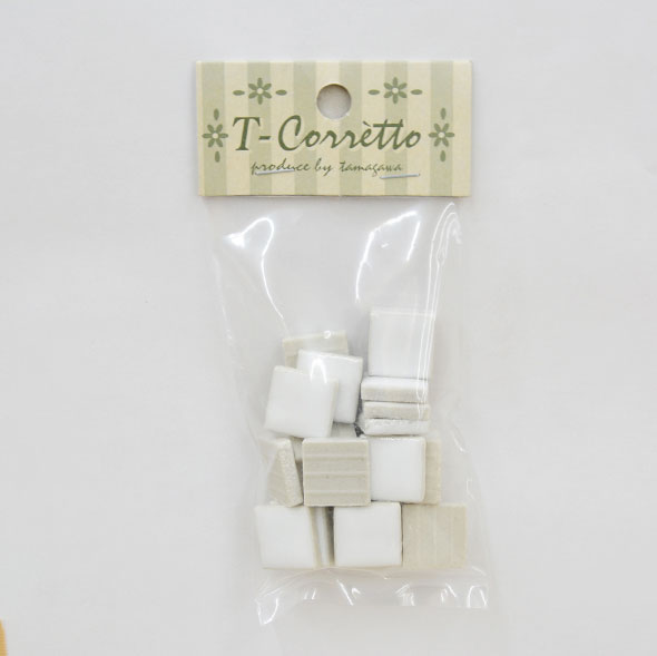 楽天市場 玉川窯業 玉川窯業 モザイクタイル T コレット ホワイト 約 15k 01 価格比較 商品価格ナビ