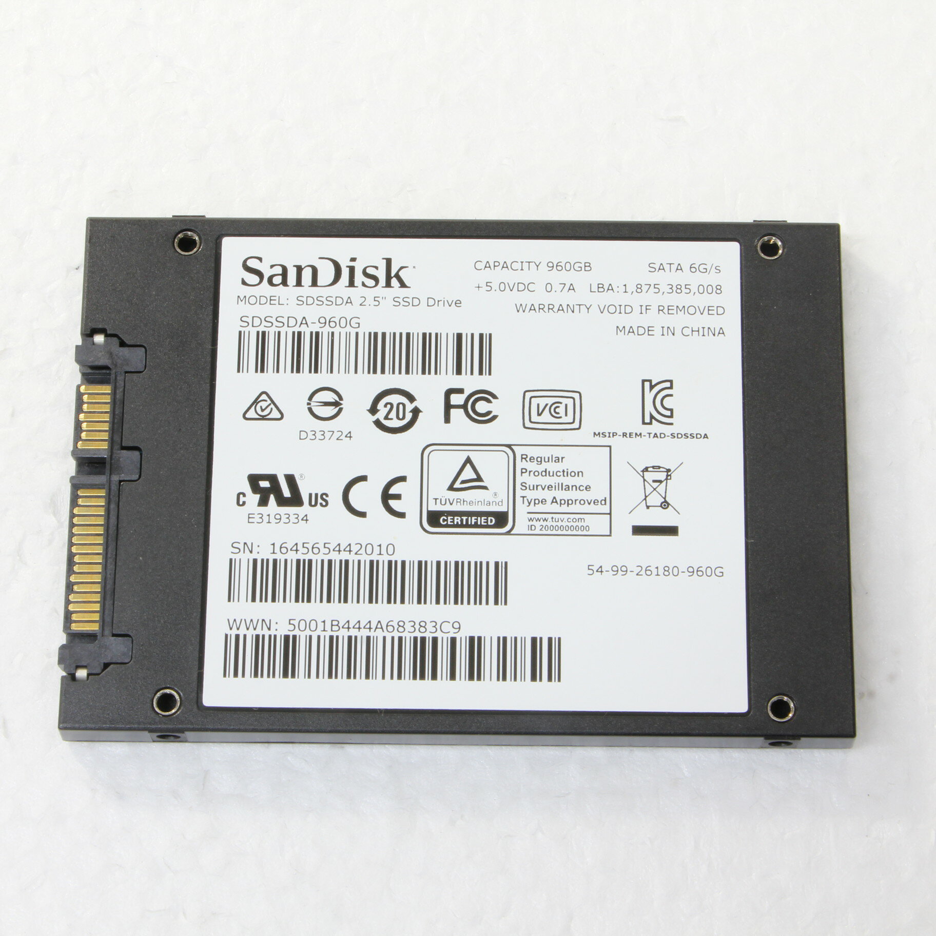 【楽天市場】ウエスタンデジタル(同) SanDisk 内蔵SSD SDSSDA-960G-J26 | 価格比較 - 商品価格ナビ