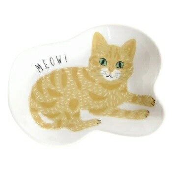 楽天市場】小倉陶器 猫グッズ MEOW MEOW NEKO SARA 小皿