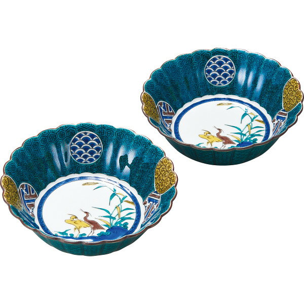 色絵鷺の図鉢 色絵鷺の図鉢 色絵鷺の図鉢