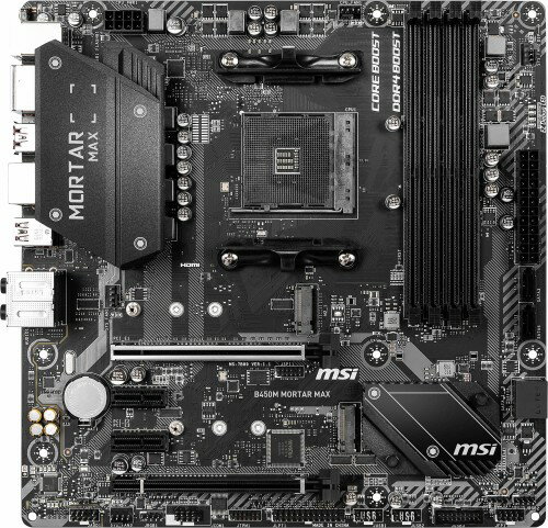 マザーボード MSI B450M MORTAR MAX MSI B450M Mortar Max Motherboard AMD B450 Socket AM4 M- ATX