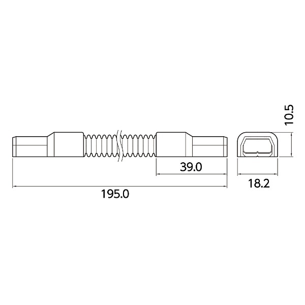 マサル工業 ニュー・エフモール用フレキジョイント 0号 ホワイト 個袋 SFMFJEH02