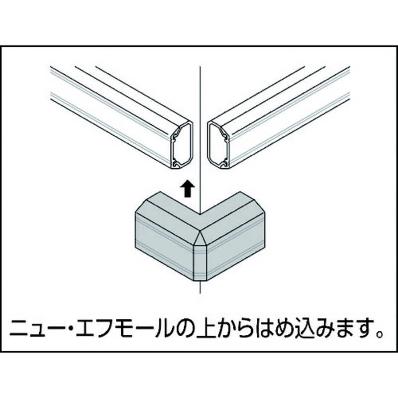 MASARU マサル工業 ニュー・エフモール付属品 デズミ 1号 ホワイト SFMD12