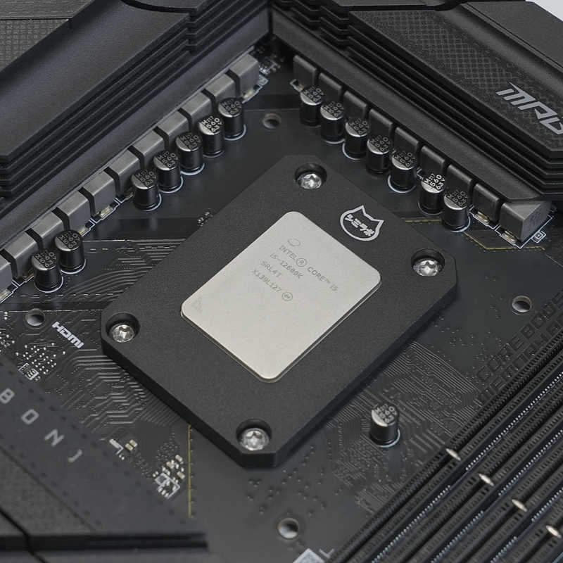親和産業 第12/13世代 Intel CPU対応反り防止フレーム ブラック SMZ-CPUF-1700