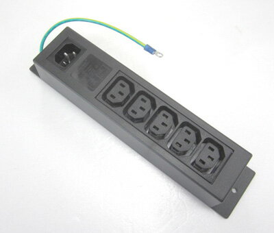 IEC電源タップ C14→C13x5+アース線 WS-045-0-5-FJ