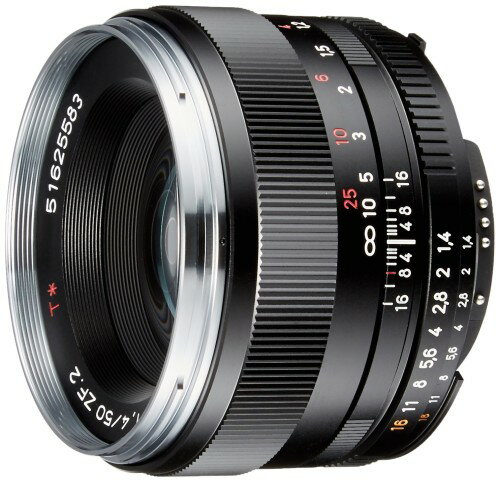 カールツァイス|Carl Zeiss カメラレンズ T* 1.4/50 Planar ブラック ニコンF /単焦点レンズ PLANART1450ZF2BK