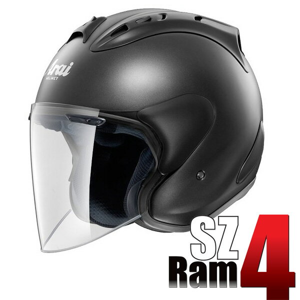 【楽天市場】アライヘルメット SZ-RAM4-FBK-S ARAI ジェットヘルメット フラットブラック 55～56cm SZ-RAM4