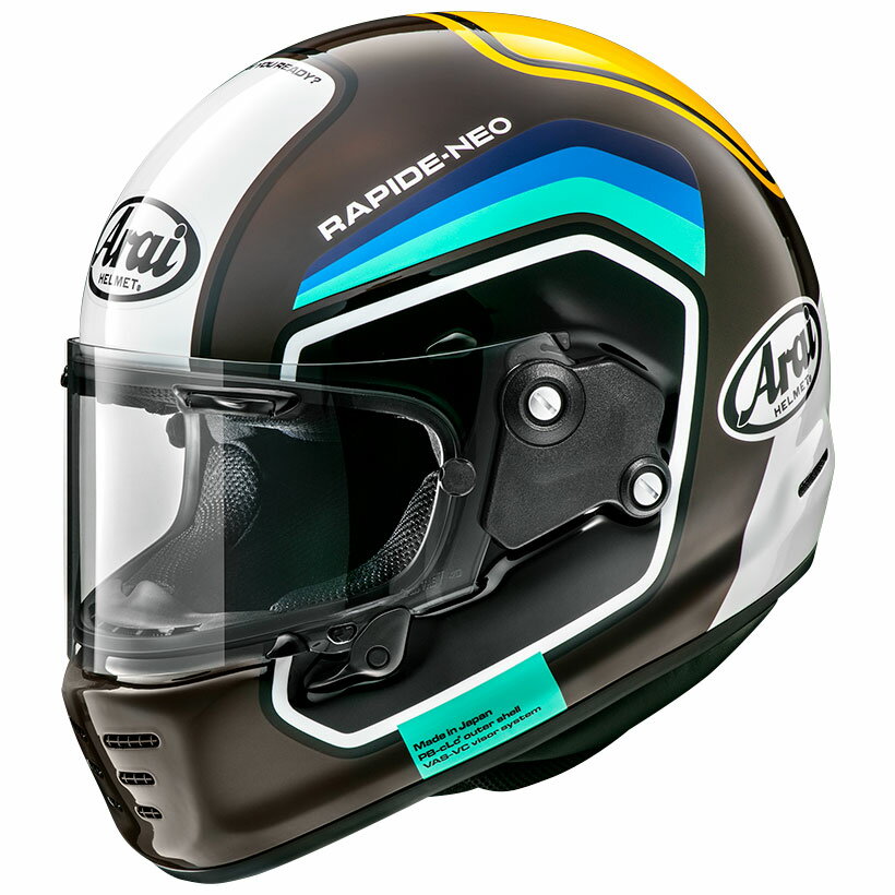 楽天市場】アライヘルメット Arai RAPIDE NEO NUMBER/ナンバー/ : 茶 Lサイズ 59-60 | 価格比較 - 商品価格ナビ