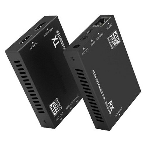 テック 4K対応 HDMI延長器 50m対応 LAN変換 TEHDMIEX50-4K60(1セット)