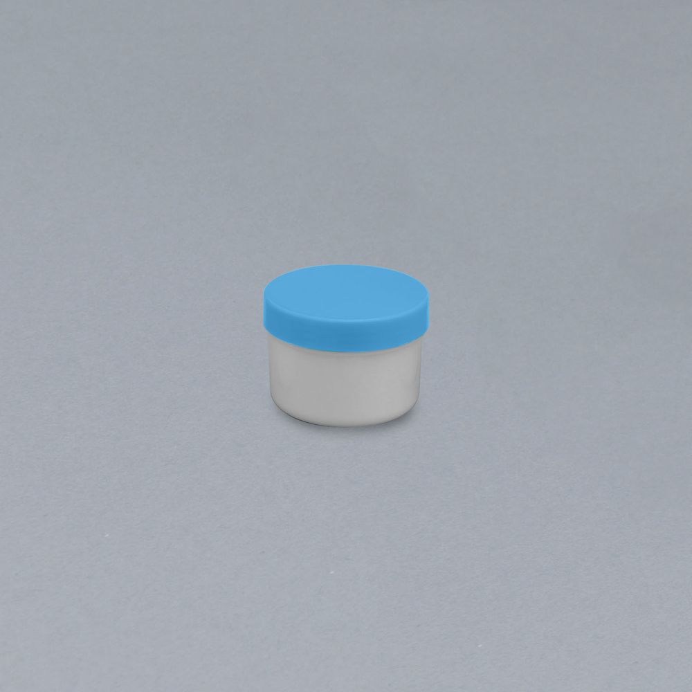 エムアイケミカル 軟膏容器プラ壷A-1号(未滅菌) 5.5CC(100コイリ) キャップ:ピンク
