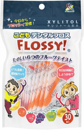 注目ブランド こどもデンタルフロス FLOSSY 60本入 qdtek.vn