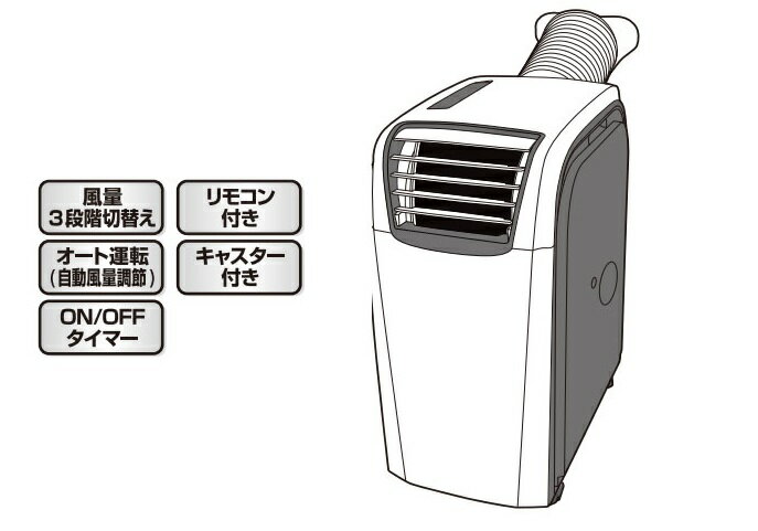 冷風機エスケイジャパン スポットクーラー 冷風機 SKJ-RS26PA エアコン 市場割引セール