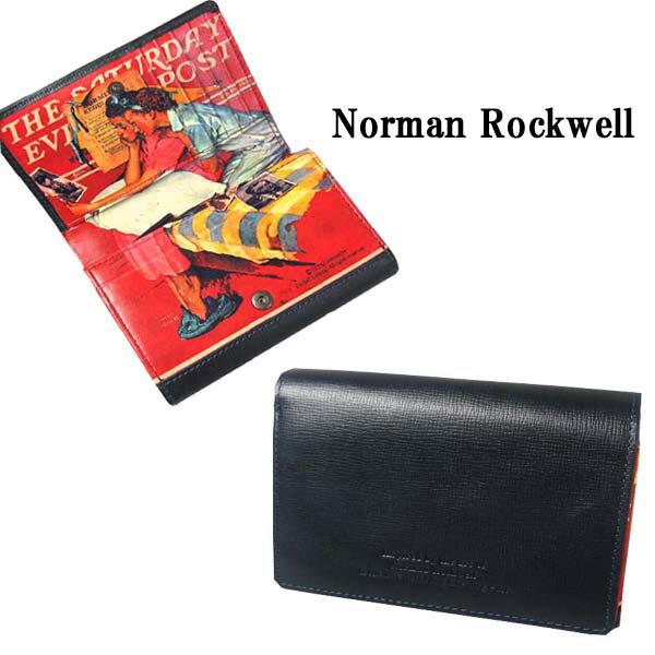 楽天市場】美巧 Norman Rockwell ノーマン ロックウェル 二つ折財布 ダークブルー 1693-004 | 価格比較 - 商品価格ナビ