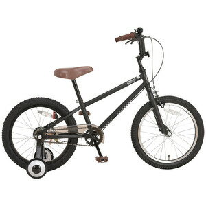 オオトモ アルテージ ALTAGE 子ども用 自転車 18インチ BMX 補助輪 スタンド 両方付属 AKB-006 マットブラック 46683
