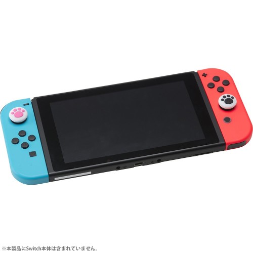 アナログスティックカバー　ねこにゃん（ＳＷＩＴＣＨ　Ｊｏｙ−Ｃｏｎ用）白