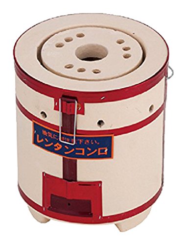 【日本製】太成工業　練炭コンロ　珪藻土100％ 　マッチ練炭4個付き Amazon | 能登産天然珪藻土七輪のセット（練炭コンロ4号・マッチ