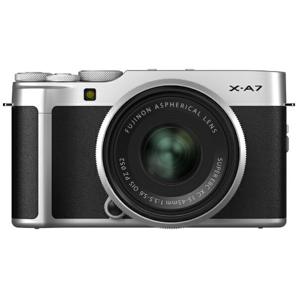 FUJIFILM ミラーレス一眼カメラ X-A7レンズキット シルバー X-A7LK-S