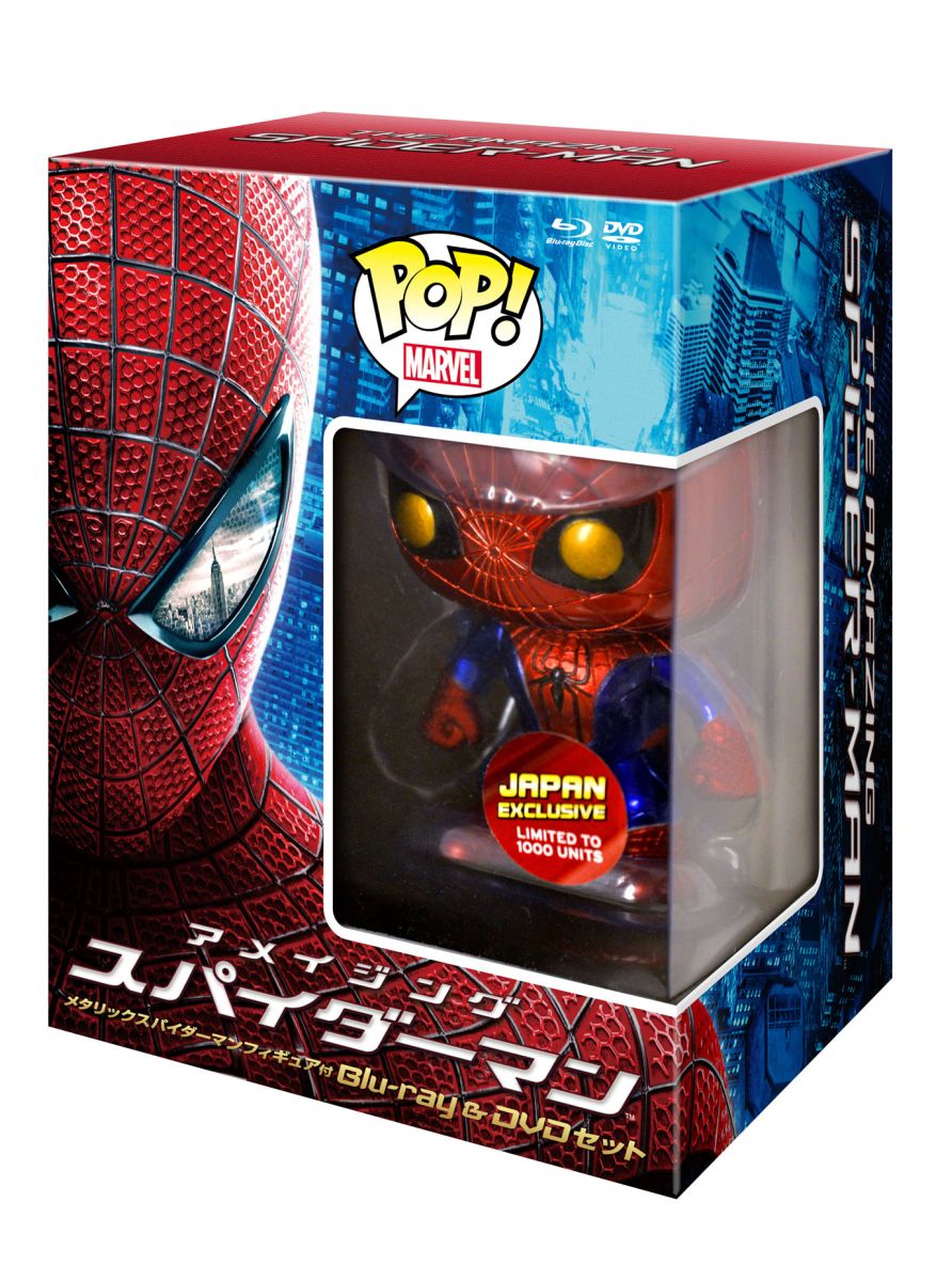 Blu-ray アメイジングスパイダーマン メタリック スパイダーマンフィギュア 0707cleanskill_4547462082831
