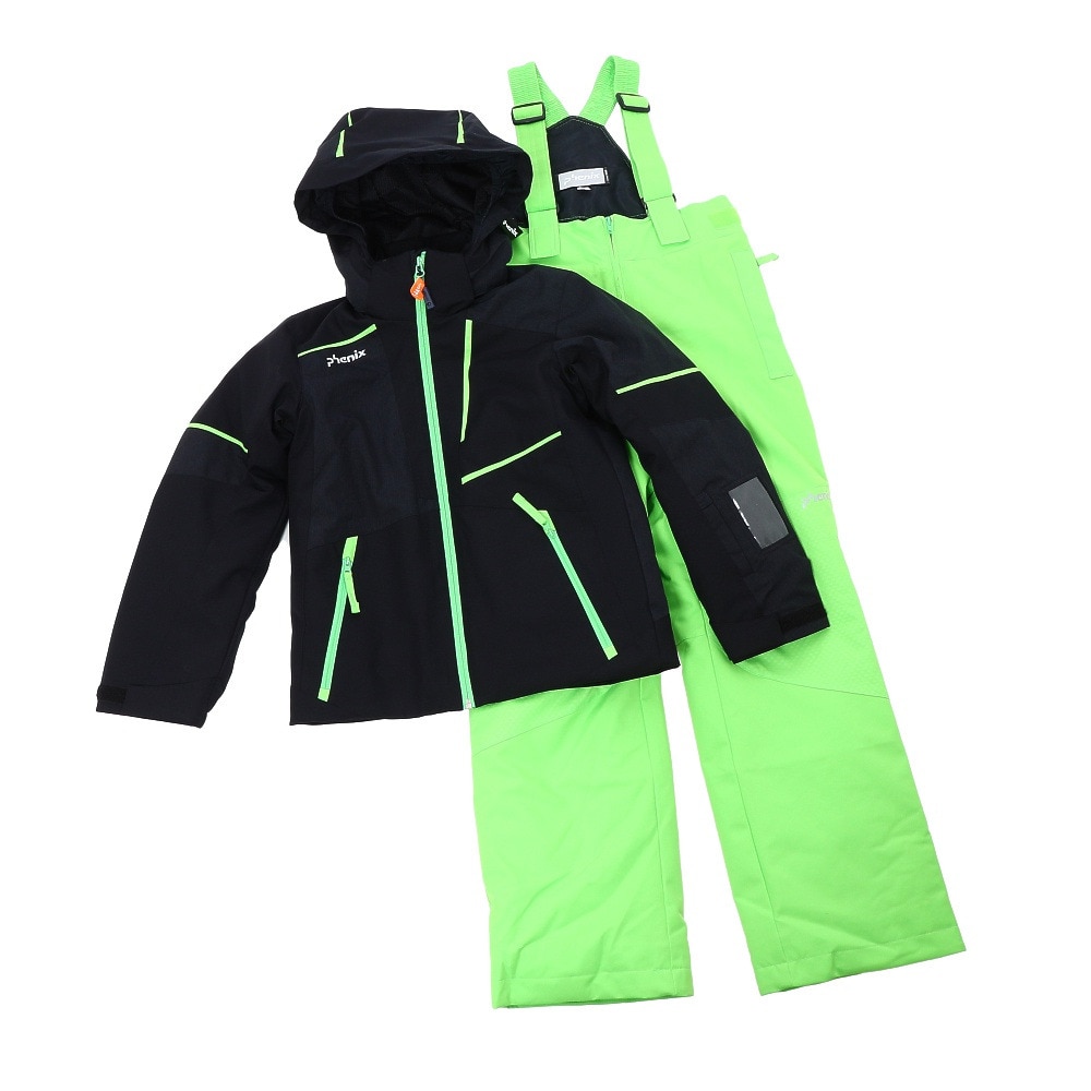 【楽天市場】PHENIX ジュニア スキーウェア ASYMMETRY BLOCK BOY'S TWOPIECE BK PSAG22P82