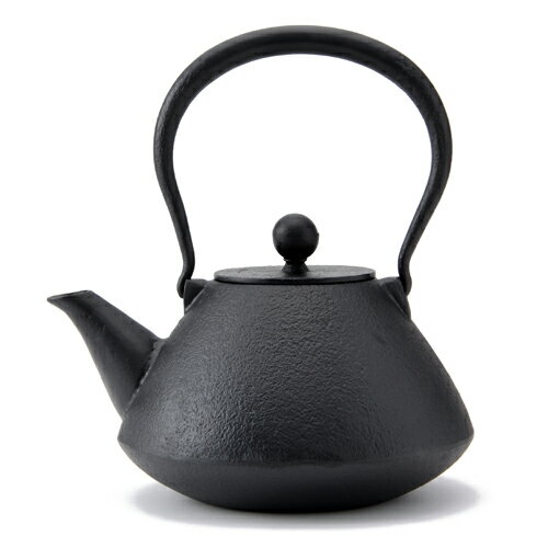 鉄瓶・末広 [小笠原陸兆] 南部鉄瓶⁄送料無料[南部鉄器][岩手県]伝統工芸品 小笠原陸兆作 鉄瓶