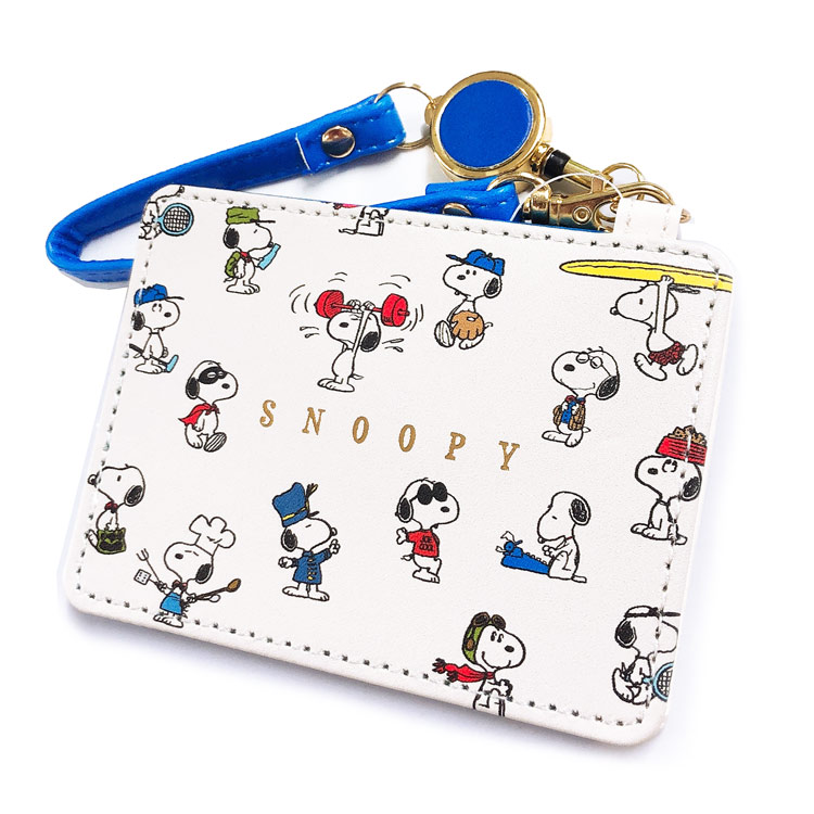 楽天市場 粧美堂 リール付 Icカードケース 定期入れ スヌーピー Snoopy ピーナッツ Sho Bi パスケース 入学準備 通学 通販 価格比較 商品価格ナビ