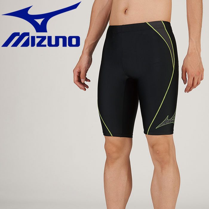 楽天市場 美津濃 ミズノ Mizuno メンズ フィットネス水着 アクアフィットネス用ハーフスパッツl 立体カップ付 ブラック ライム N2jb 価格比較 商品価格ナビ