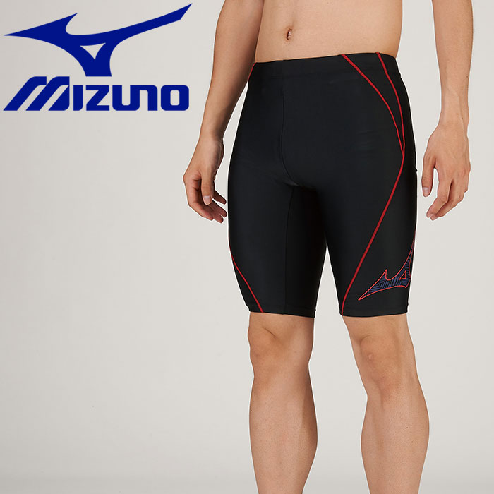 楽天市場 美津濃 ミズノ Mizuno メンズ フィットネス水着 アクアフィットネス用ハーフスパッツl 立体カップ付 ブラック レッド N2jb 価格比較 商品価格ナビ