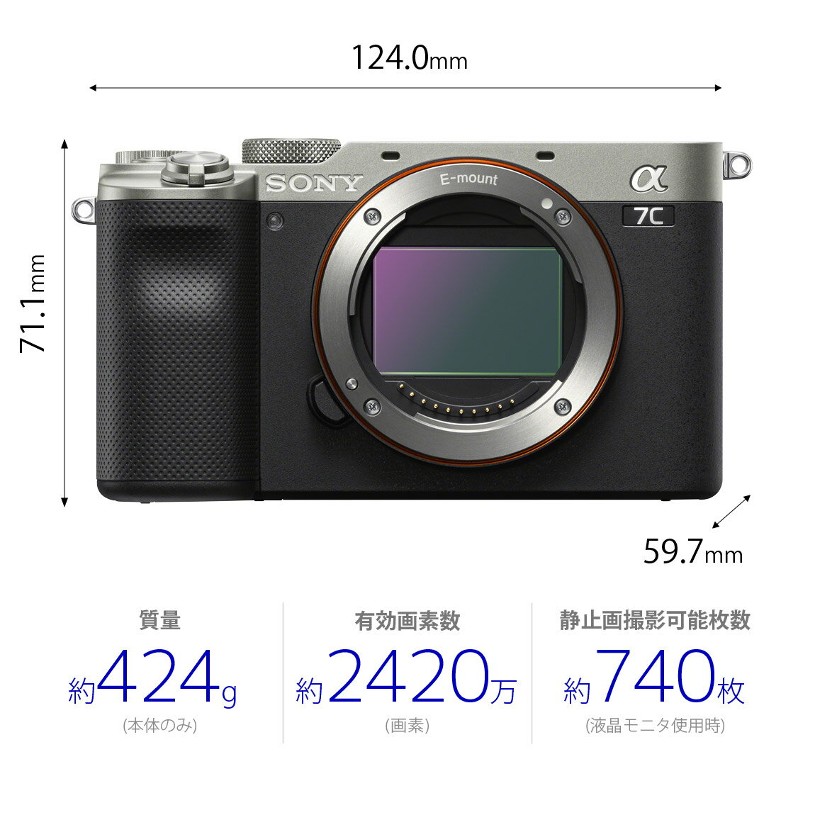 SONY ミラーレス一眼カメラ α7C ボディ ILCE-7C(S)