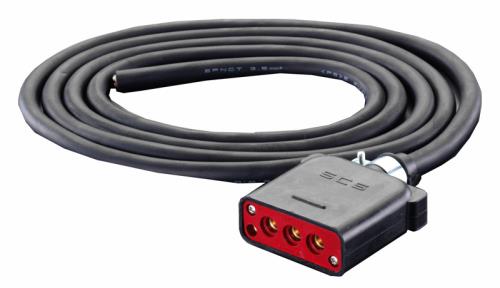 エスコ ESCO AC440V/40A/5m 延長コード フォークリフト充電用 EA815-6