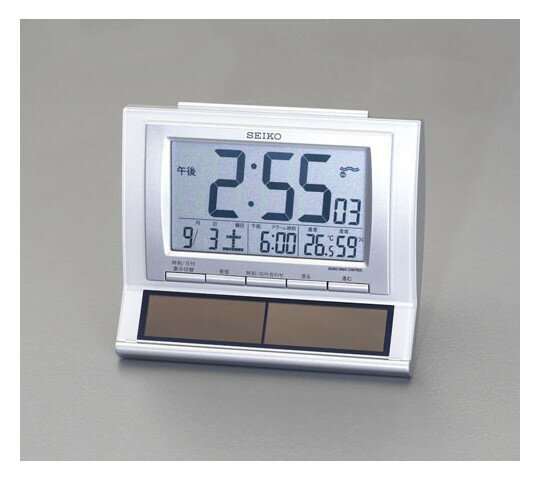 2164円 日本最大級 セイコータイムクリエーション 電波置き時計 ハイブリッドソーラー SQ690S
