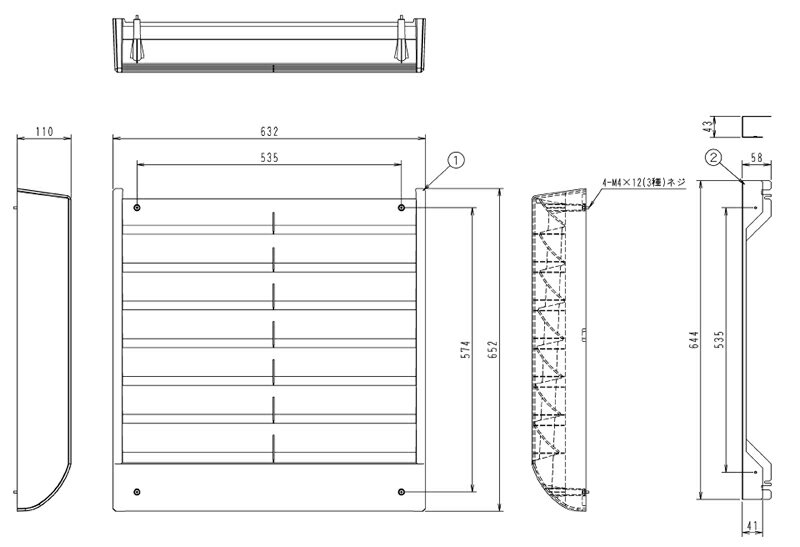 ダイキン製　KPW26A335　風向調整板　1台　送料無料　① Amazon.co.jp: ダイキン製 KPW26A335 風向調整板 1台 : ホーム