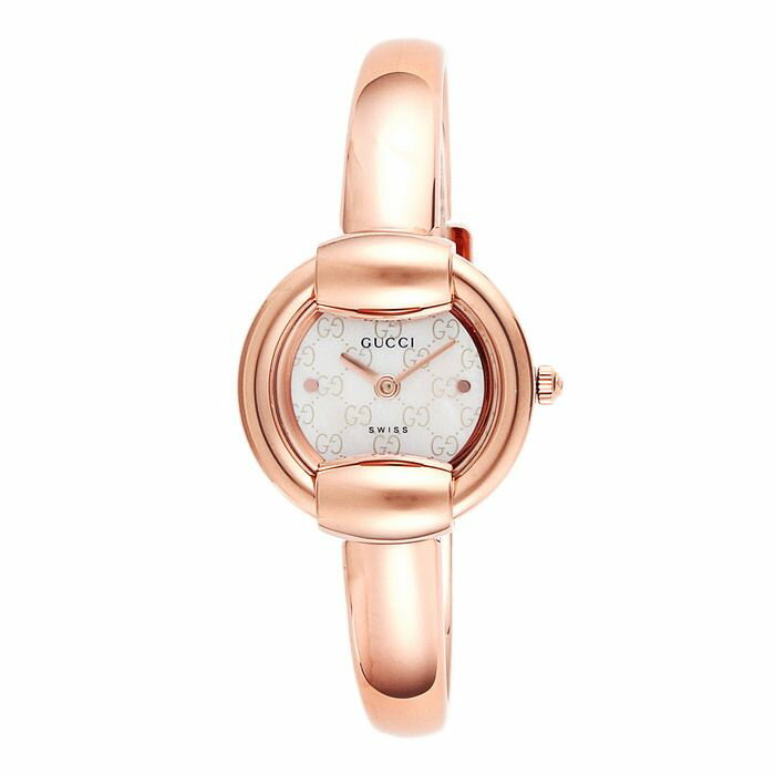 【楽天市場】ウエニ貿易 gucci 時計 レディース腕時計 1400 バングルウォッチ ホワイトパール ピンクゴールド ya014519