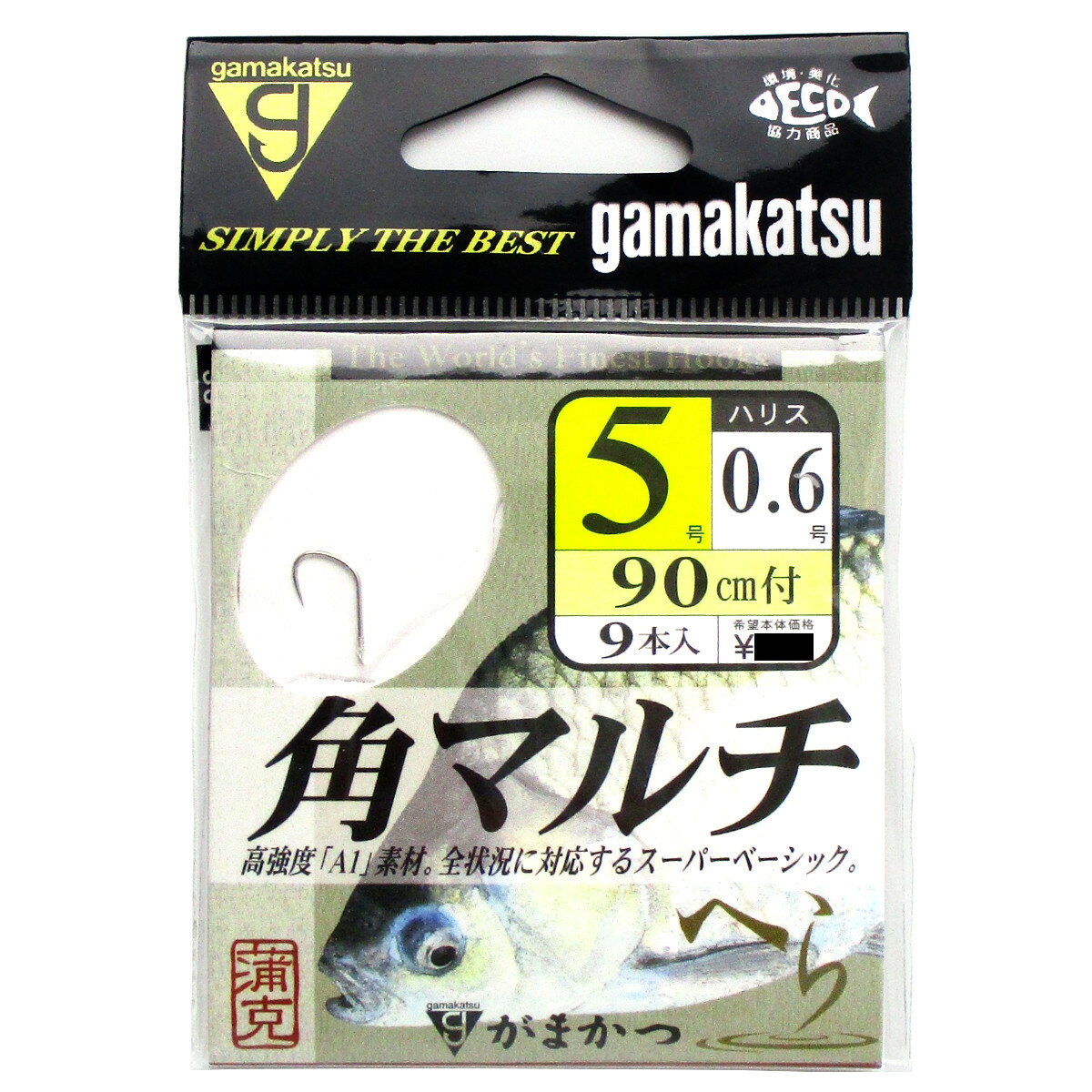 楽天市場 がまかつ がまかつ 糸付 A1角マルチ 針5号 ハリス0 6号 白 価格比較 商品価格ナビ