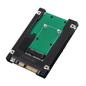 センチュリー HDD/SSD変換アダプター 裸族のインナー for mSATA CRIN25MS