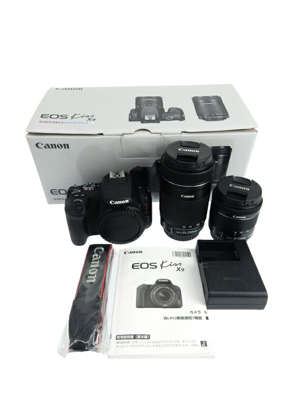 楽天市場】キヤノン Canon EOS KISS X9 Wズームキット BK | 価格比較