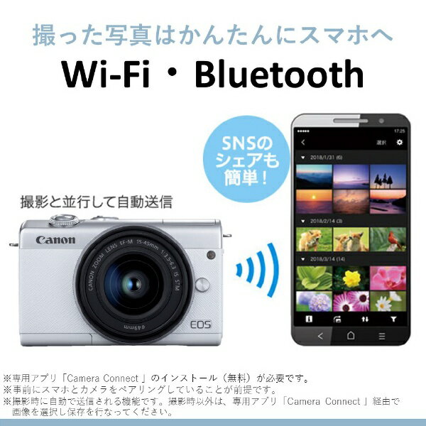 楽天市場】キヤノン キヤノン EOS M200 ダブルズームキット ホワイト(1