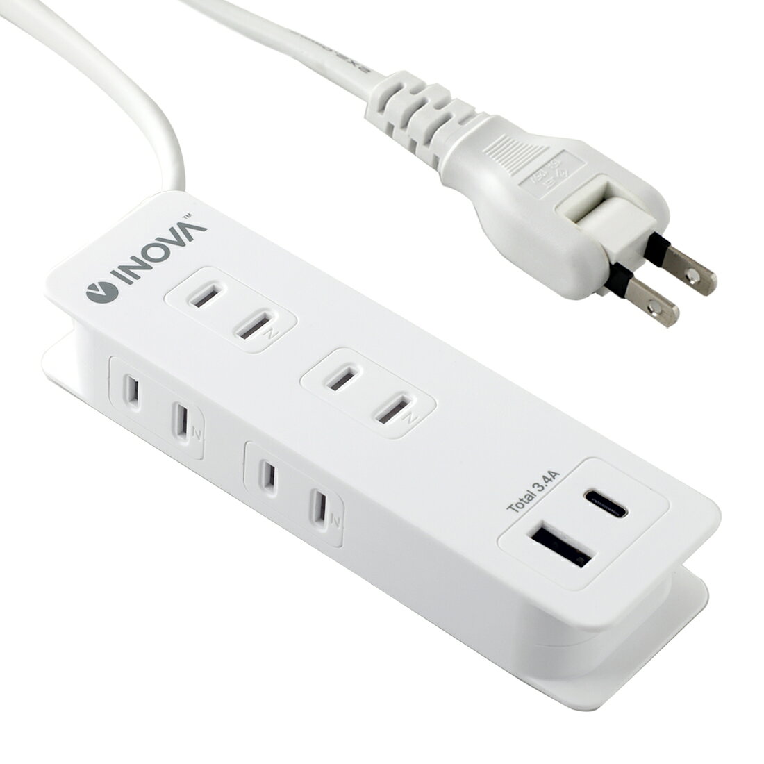Tapc Usb 【楽天市場】スリーアール INOVA 3.4A 2ポート USB コンセント 4AC 電源タップ Smacube TAPC ホワイト 3R ...