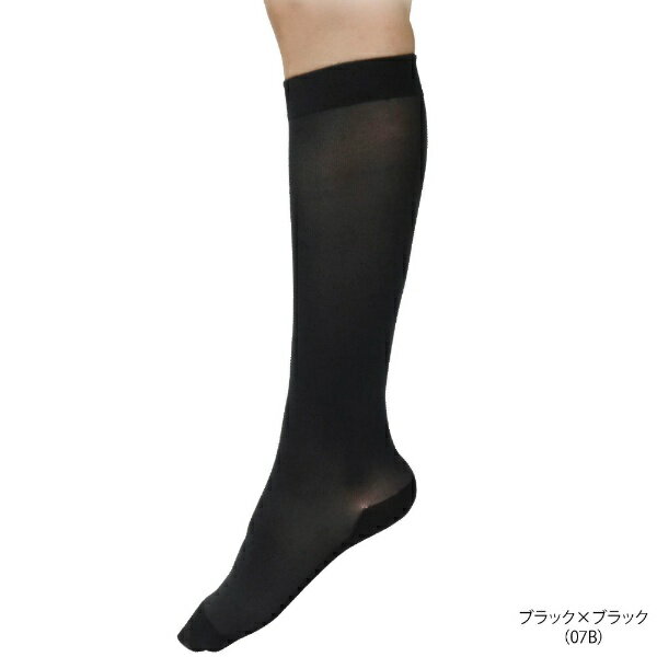 砂山靴下｜Sunayama Socks ストッキングソックス薄手着圧 9746PW07B ブラック×ブラック