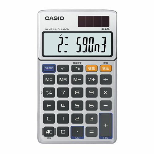 【楽天市場】カシオ計算機 カシオ計算機 ゲーム電卓 10桁 CASIO SL-880 | 価格比較 - 商品価格ナビ