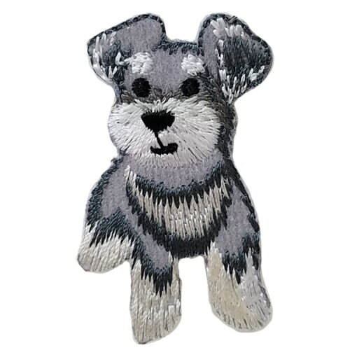 楽天市場 ベストエバージャパン かわいい犬 モチーフの刺繍ワッペン シュナウザー 価格比較 商品価格ナビ