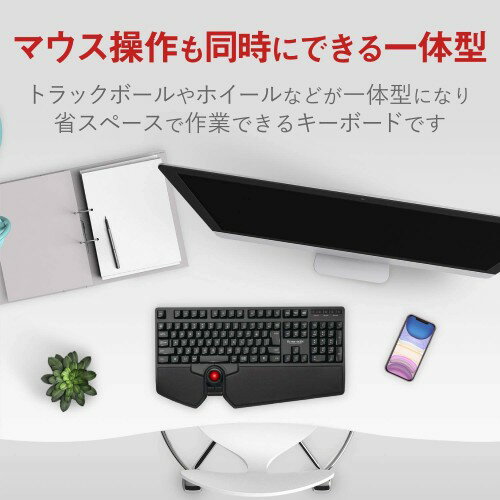 ELECOM ワイヤレスフルキーボード TK-TB01DMBK